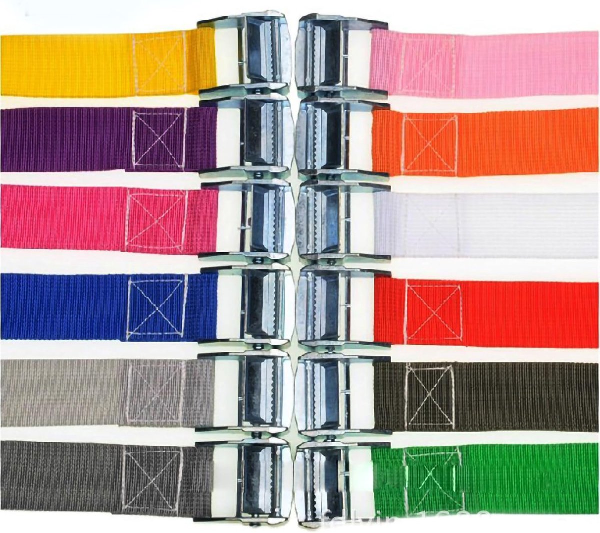 Spanband met Gesp - Vastbindriem Sjorband - Veilig Transport - Hoge Treksterkte - 4 Meter - Willekeurige Kleur