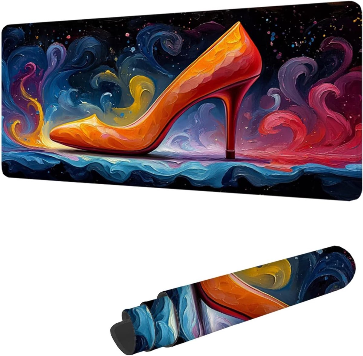 XXL Muismat - Bureauonderlegger - Comfortabel Werken - Waterdicht Stiksel - 160x80 cm - Kleurrijk