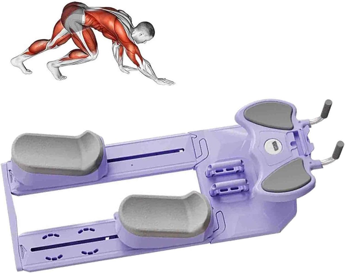 Wervelkolom Trainer - Core Versterker - Rug Mobiliteit - 3 Niveaus Verstelbaar - 120 cm Lengte - Paars