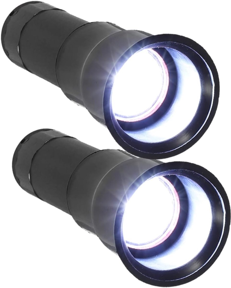 Eierkaars Tester Incubatie Tool Eieren Controleren Draagbaar LED Licht 2 Stuks Zwart