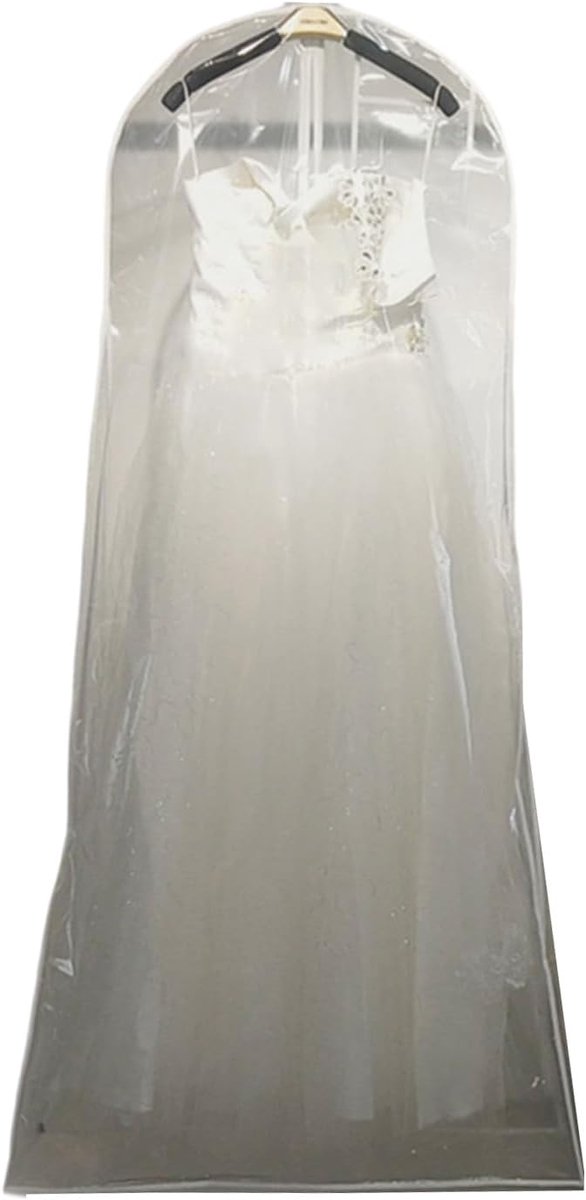 Jurkbeschermer - Kledinghoes - Jurken Opbergen - Opvouwbaar Transparant - 180 x 58 cm - Transparant