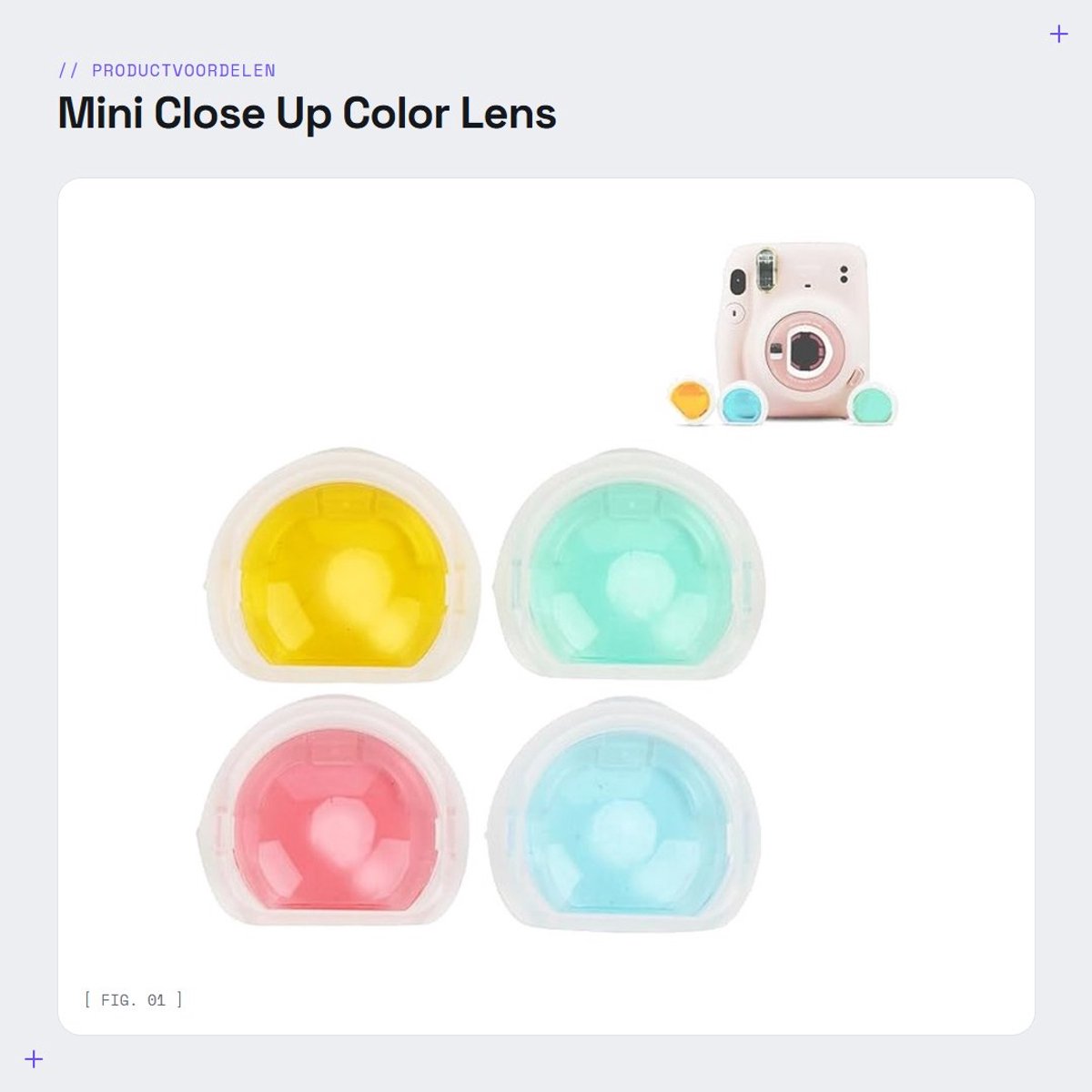 Dailygoods- Kleurfilter Lichtgewicht - Kleurfolie Groen/Blauw/Rood/Geel - Camera-accessoires - Duurzaam - Professioneel - Geschikt voor Mini 11 - Lensfilter