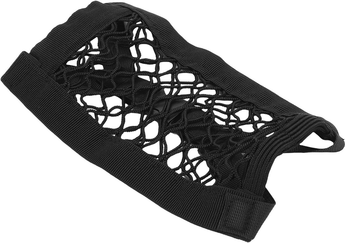 Tennisbalzak - Balhouder Opbergtas - Tennis Training - Elastische Mesh Bevestiging - 52x16cm - Zwart