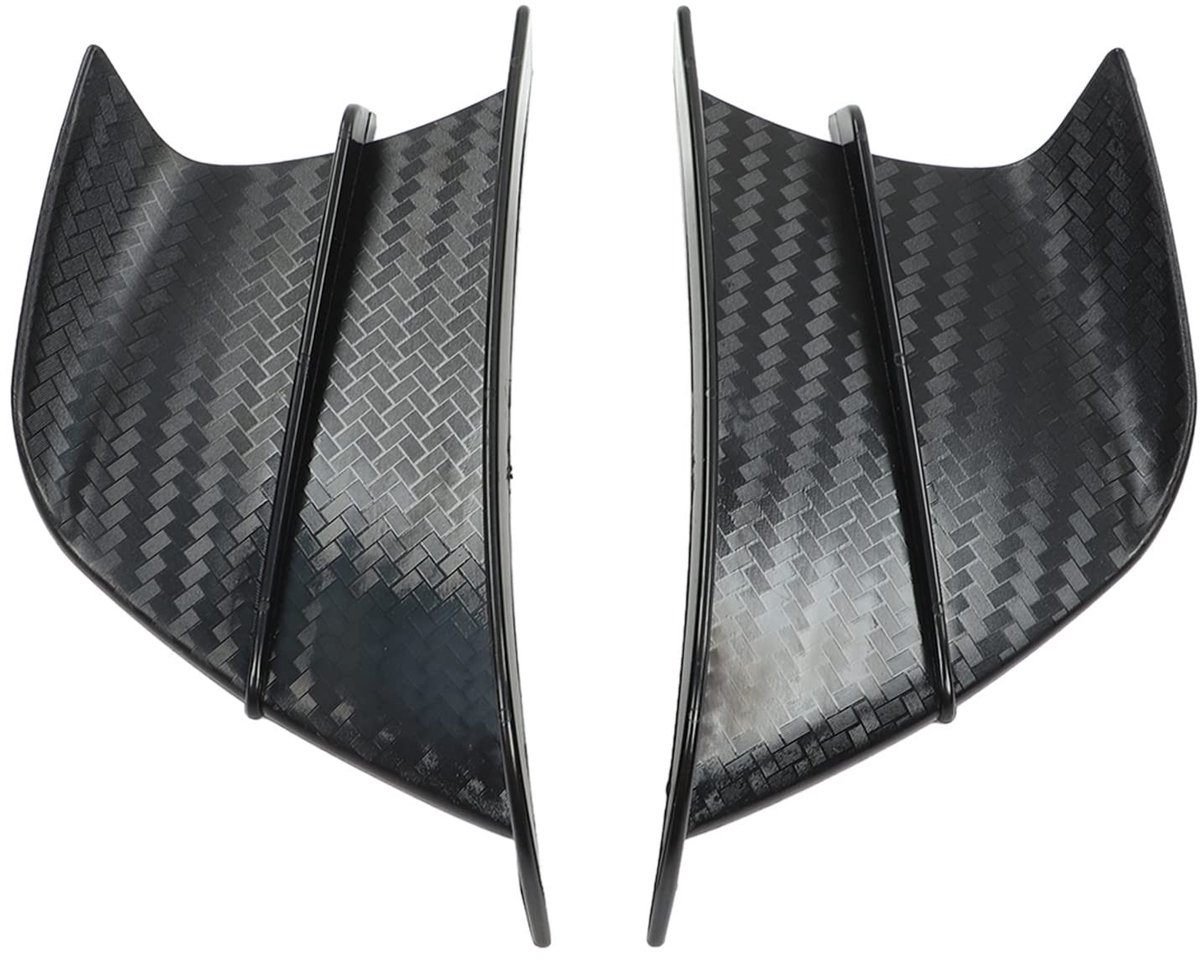 Dailygoods- Luchtgeleiders 2 Stuks - Kuip Vleugels - Windvleugel - Koolstofvezel - Aerodynamisch - Perfecte Pasvorm - Motorvleugels