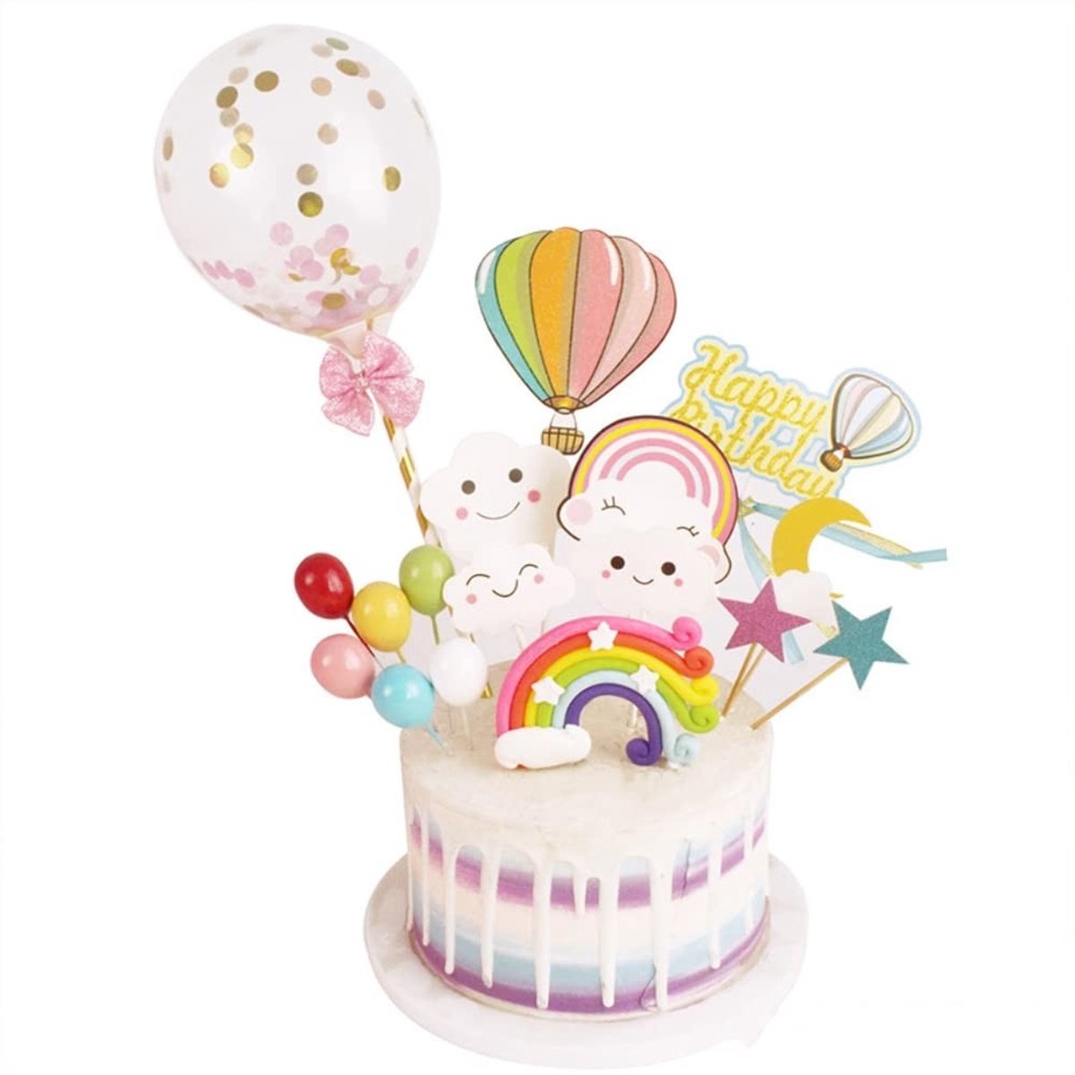 Dailygoods- Taartdecoratie Hoogwaardig - Taarttopper - Verjaardag - Bruiloft - Herbruikbaar - Veilig Materiaal