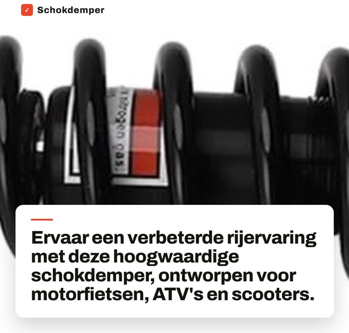 Dailygoods- Schokdemper Eenvoudige Installatie - Verstelbare Schokdemper - Universeel voor Motorfietsen/ATV's - Off-Road Voertuigen/Scooters - 250mm Montagegat - Stabiele Prestaties - Vering