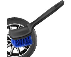 Velg Reinigingsborstel - Wielborstel Auto - Auto Exterieur Reinigen - Stijve Varkenshaar - 19.2 cm Lengte - Zwart