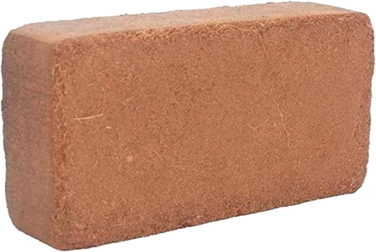 Kokosvezel Blok - Plantenmedium - Planten Verzorgen - Bevordert Vochtregulering - 650 gram - Bruin