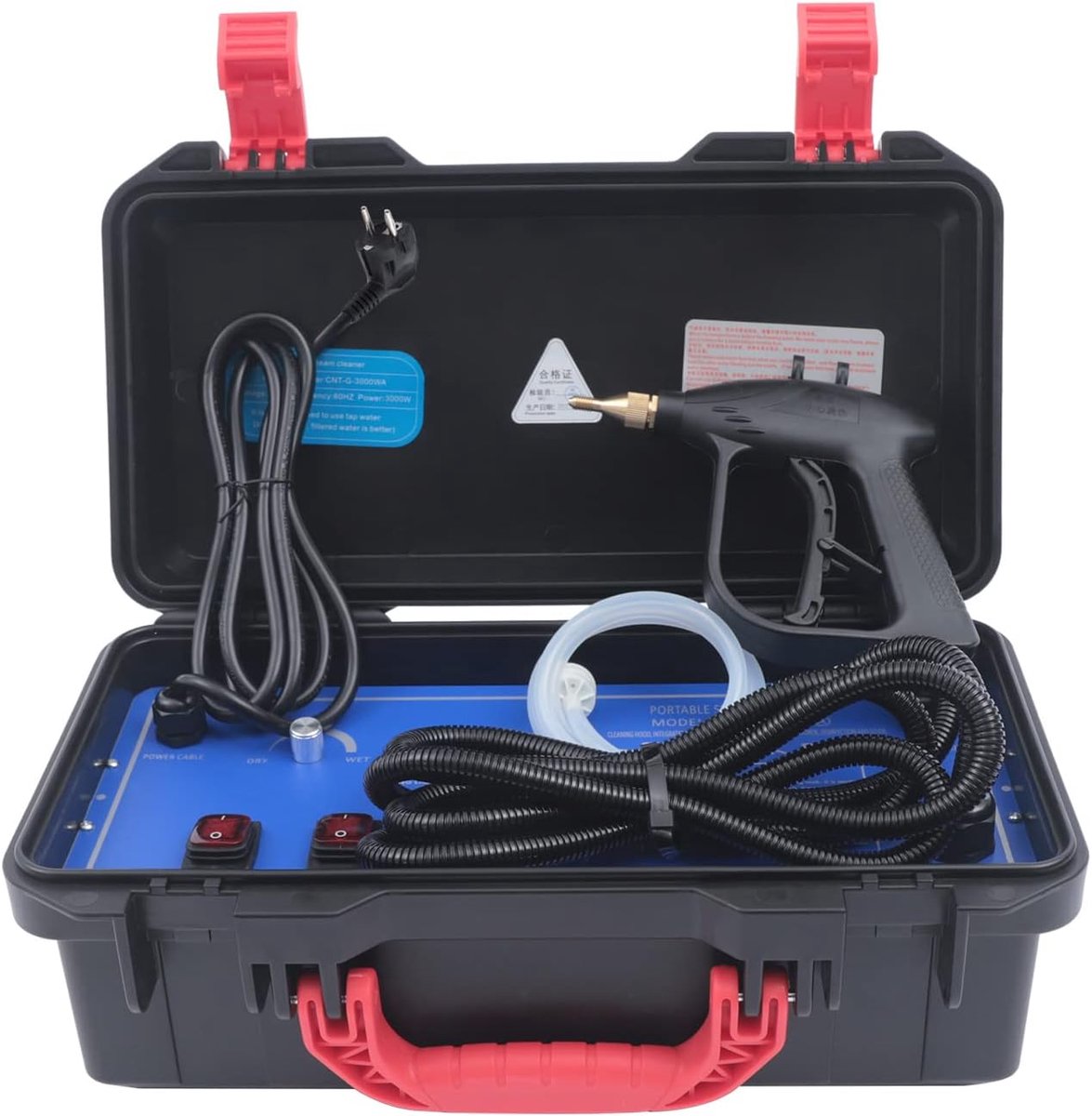 Stoomreiniger 3000W - Hogedrukreiniger - Intensief Reinigen - Hoge Temperatuur Stoom - 500 ml Tank - Blauw