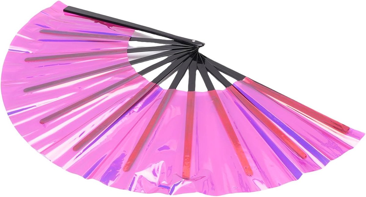 Draagbare Opvouwbare Ventilator - Stijlvolle Handwaaier - Feestjes en Festivals - Duurzaam PVC Materiaal