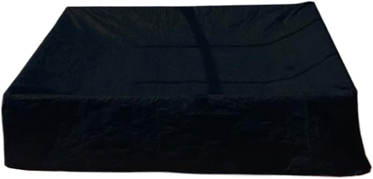 Afdekhoes Kinderbad - Zwembadafdekking Vierkant - Water Beschermen - Wind- en Stofbestendig - 122 x 122 cm - Zwart