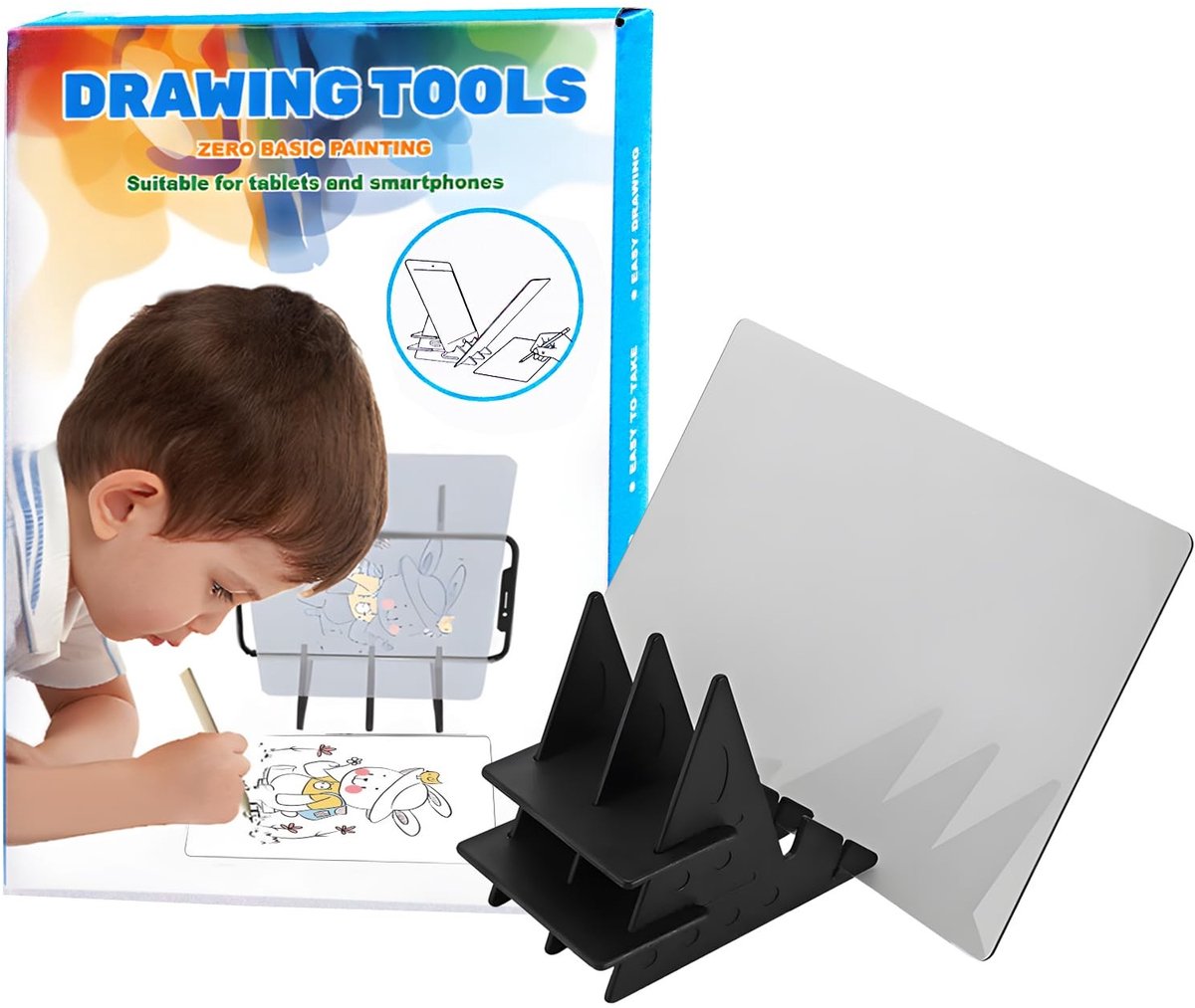 Dailygoods- Tekenbord Optisch - Acryl - Duurzaam - Kunst Gereedschap - Voor Kinderen - Beginners - Creativiteit Uitdrukken - Tekentablet