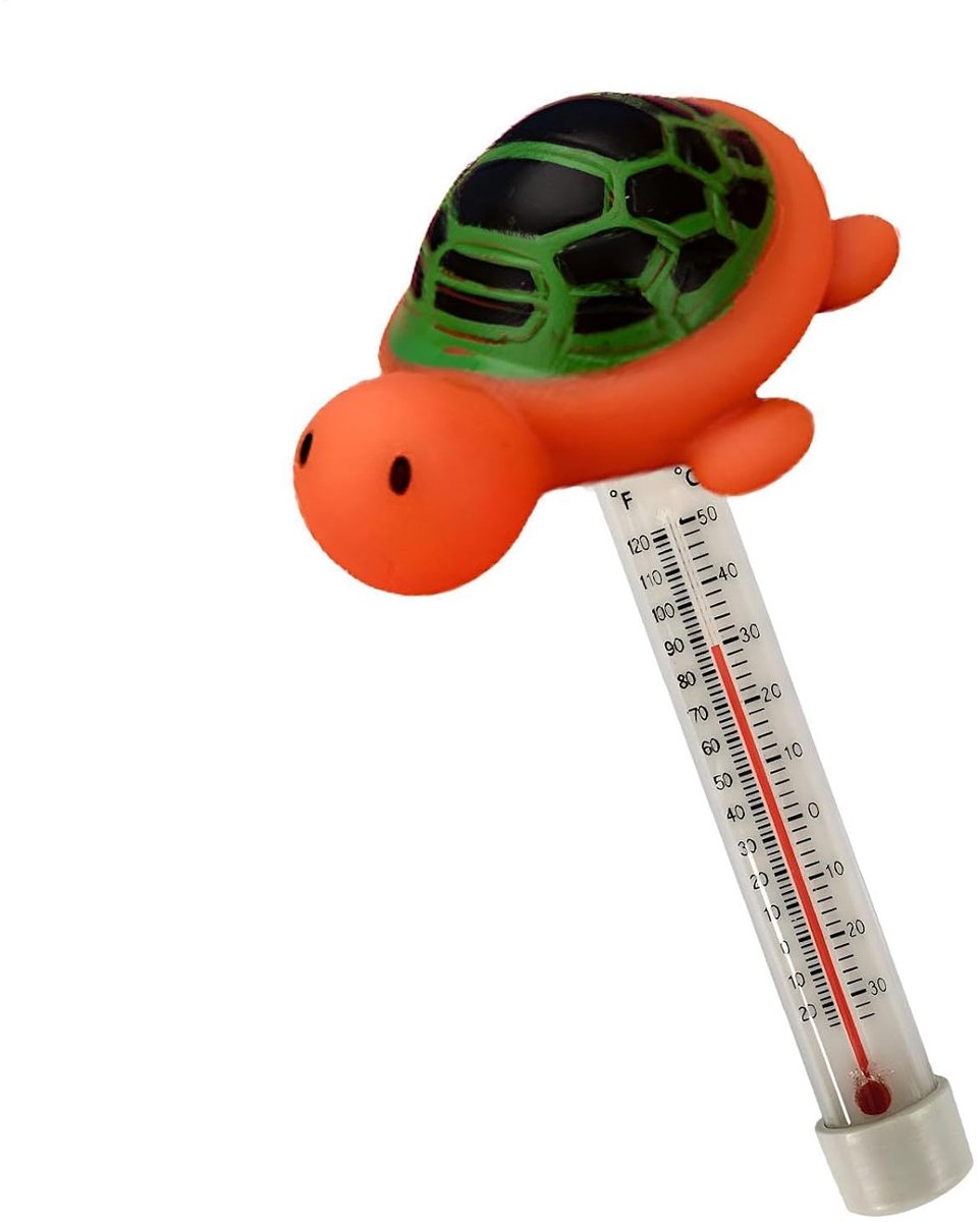 Drijvende Thermometer - Watermeter Cartoon - Water Temperatuur - Eenvoudig Afleesbaar - 17.9 cm - Multicolor