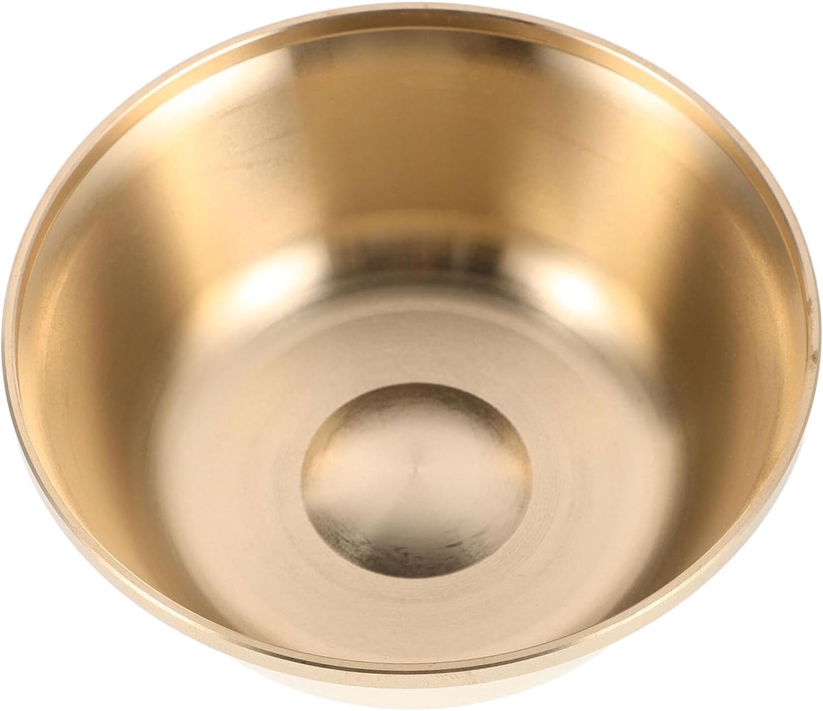 Offerkom - Aanbiddingskom - Meditatie Rituelen - Robuuste Koperen - 9.6 x 9.6 cm - Goud