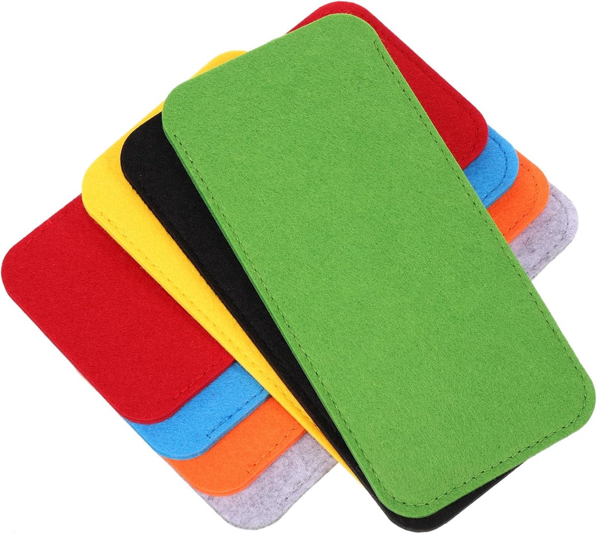 Brillenkoker Set - Brillenhoesjes Zacht - Veilig Opbergen - Zacht Vilt Materiaal - 7 Stuks - Multicolor