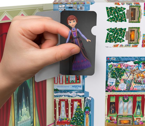 Disney Frozen Adventskalender - Met 24 dagen verrassingen - Waaronder kleine poppen van de jonge Anna en Elsa van Disney Frozen — afbeelding 3