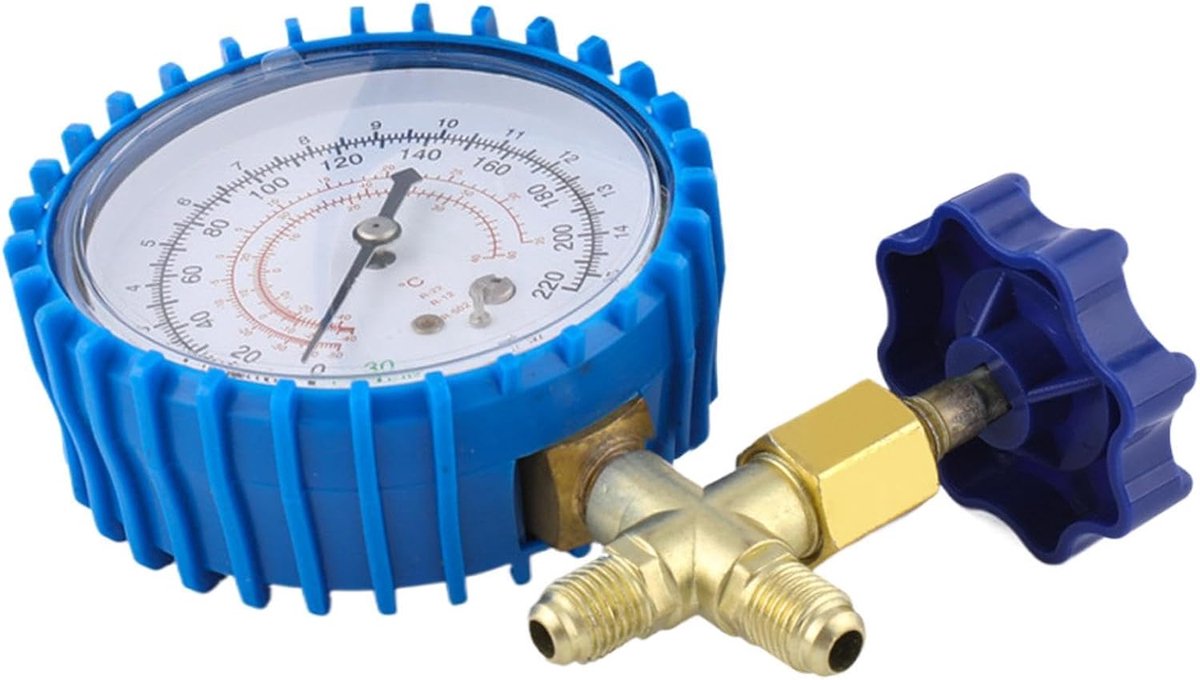 Airco Manometer - Koelmiddel Meter - Systeem Checken - Lekvrij Ontwerp - 68 cm - Groot horloge