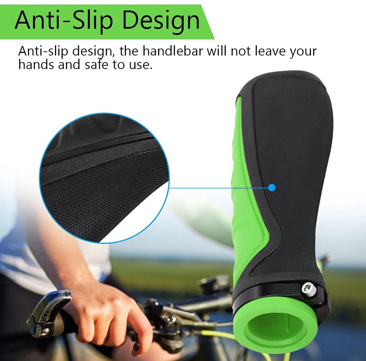 Dailygoods- Fietshandvatten Antislip - Rubber - Ergonomisch - Waterdicht - Multifunctioneel - Duurzaam materiaal - Fietshandgrepen