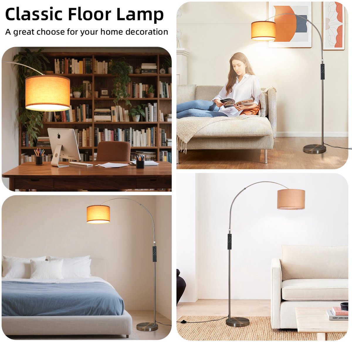 ANTENLICHT Vloerlamp Zwart - 9W LED met afstandsbediening thumbnail 8