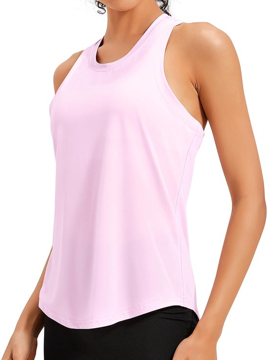 Dailygoods- Gym Tops Ademend - Mouwloos - Racerback - Sporttop Dames - Yoga/Fitness - Huidvriendelijk Materiaal van Dailygoods — afbeelding 4