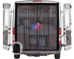 ZATOOTO Van insectenscherm met magnetisme, achterdeur magnetisch vliegengaas voor Mercedes Vito & Marco Polo, Volkswagen Transporter, magnetische sluiting in het midden voor muskietennet schuifdeur