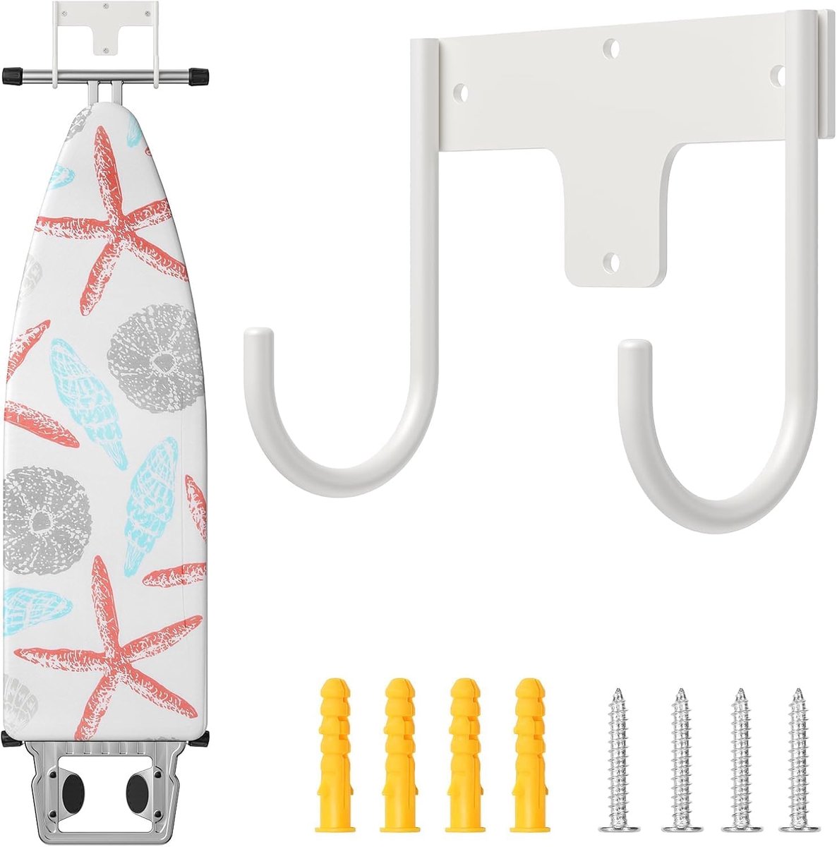 Strijkplank Hanger - Strijkplankhouder Strijkplank organizer - Wasruimte Organiseren - Deur- en wandmontage - 708 x 59 x 59 cm