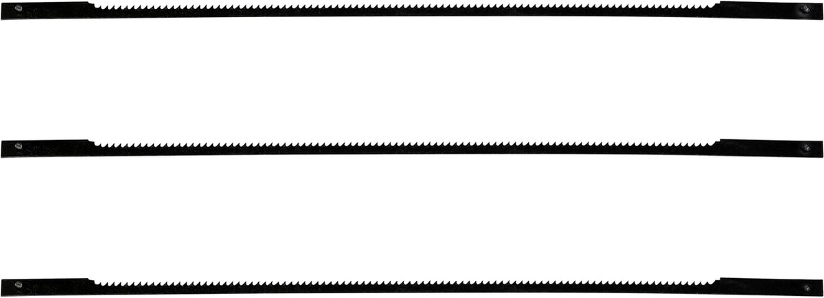 Decoupeerzaagblad - Metaal Zaagblad - Precisie Zagen - 3 Stuks Set - 132 mm Lengte - Zwart