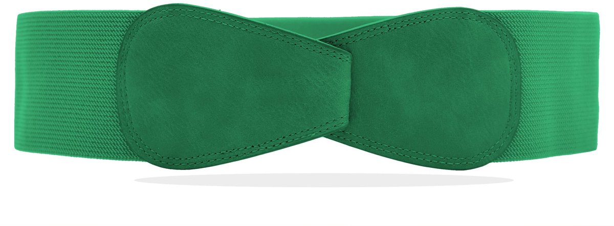 Dailygoods - Elastische Obi Riem voor Dames - Lichtgroen, Comfortabele Aanpassing