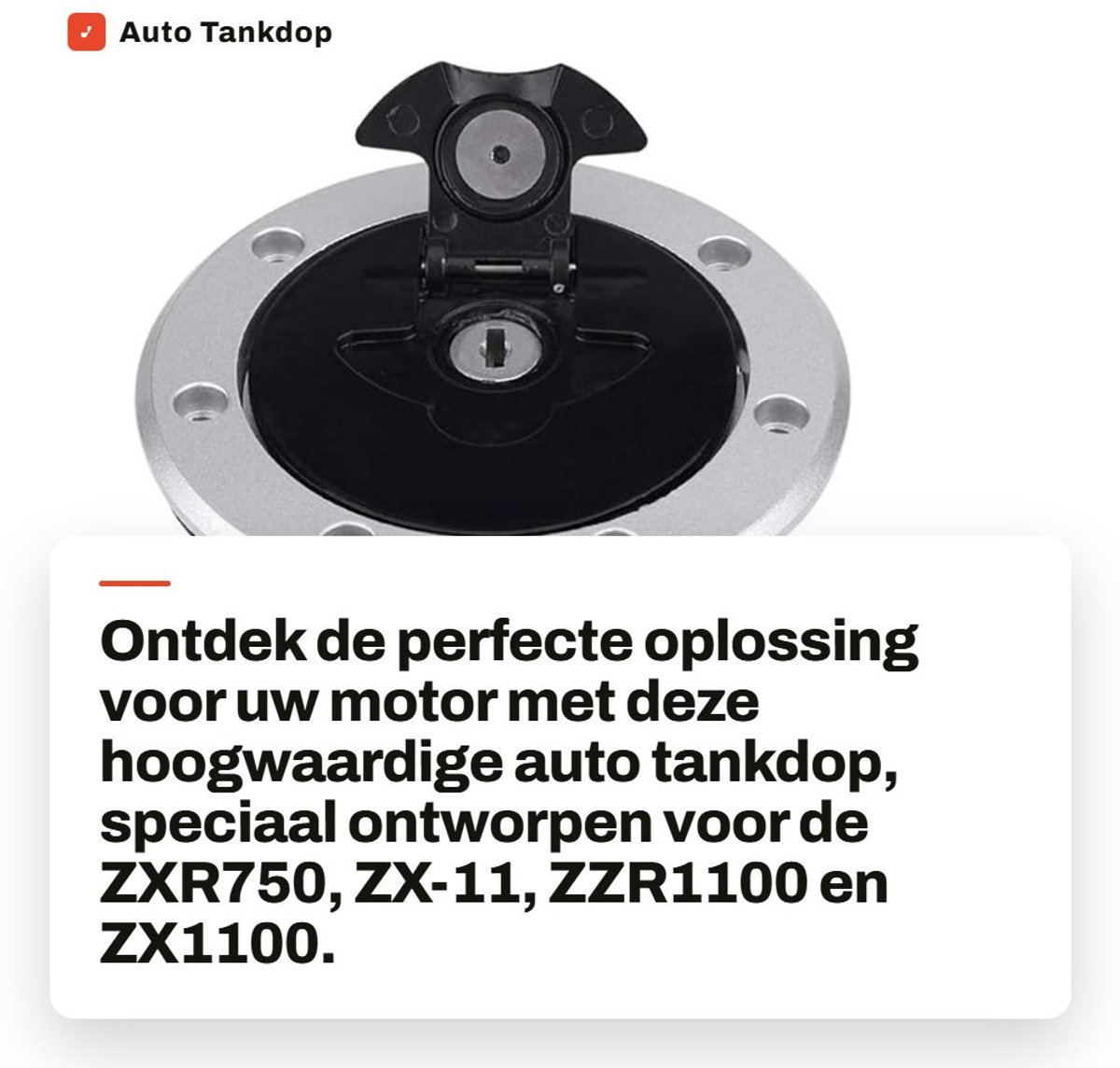 Dailygoods- Tankdop Duurzaam Roestvrij Staal - Brandstofdop - Vervanging - Eenvoudige Installatie - Compatibel met ZXR750/ZXR1100 - Antiroest Ontwerp - Brandstoftankdop