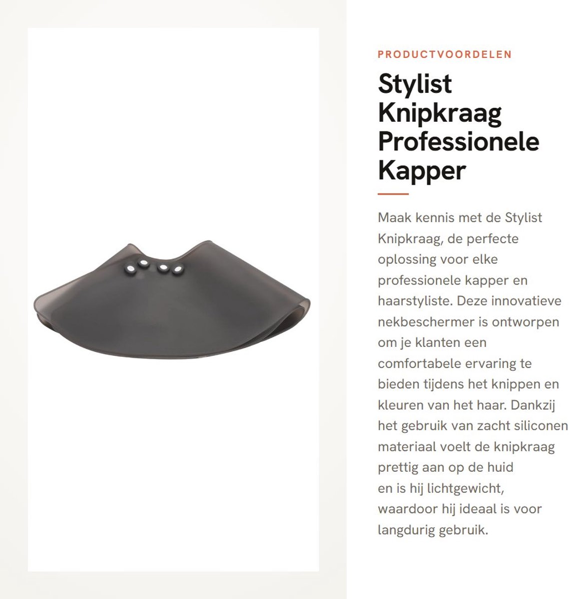 Dailygoods- Knipkraag Magnetische Sluiting - Siliconen Nekbeschermer - Kapselcape - Waterdicht - Lichtgewicht - Comfortabel Draagcomfort - Haarkleurcape