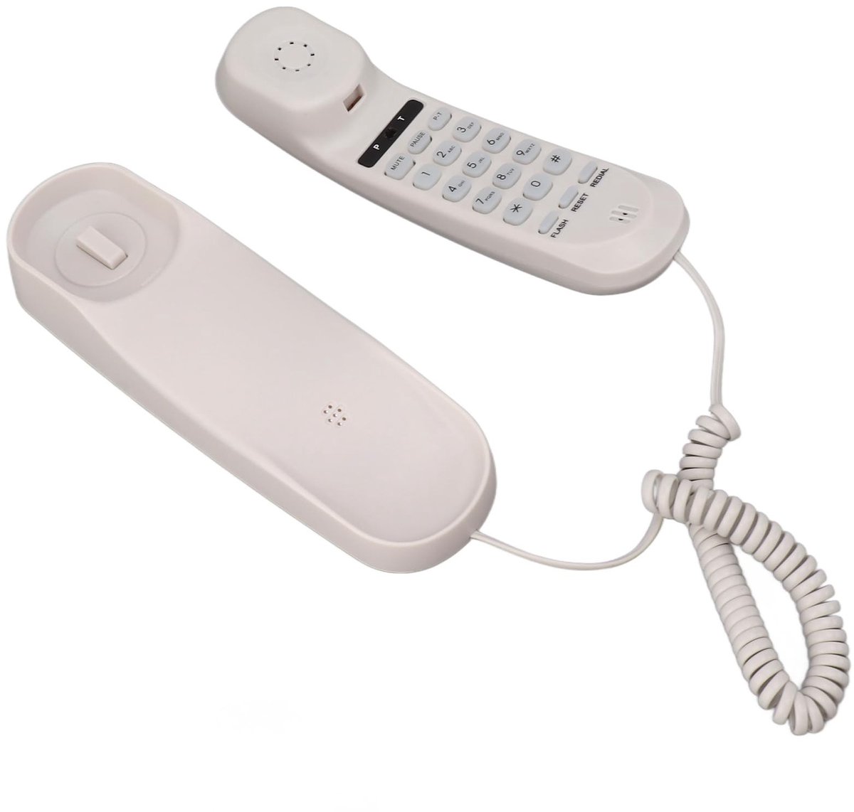 Dailygoods- Vaste Telefoon met Helder Geluid - Aan de Muur Monteerbaar - Instelbaar Volume - Ruimtebesparend - Multifunctioneel - Duidelijke Belervaring - Wandtelefoon
