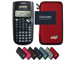 TI-36X Pro MultiView incl. WYNGS Beschermhoes Rood - Wetenschappelijke Rekenmachine - Basis Pakket