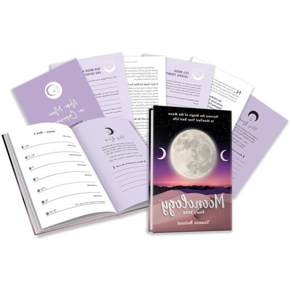 Maankalender 2026 - Dagboek Jaarplan - Dromen Manifesteren - Astrologische Begeleiding - 13.7 x 19.5 cm - Niet gespecificeerd