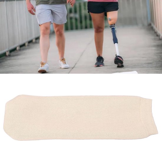 Hoge Elasticiteit Gelprothesesok met Zachte Demping voor Geamputeerden en Diabetische Voeten, Geschikt voor Littekens en Brandwonden (Groot formaat) — afbeelding 3
