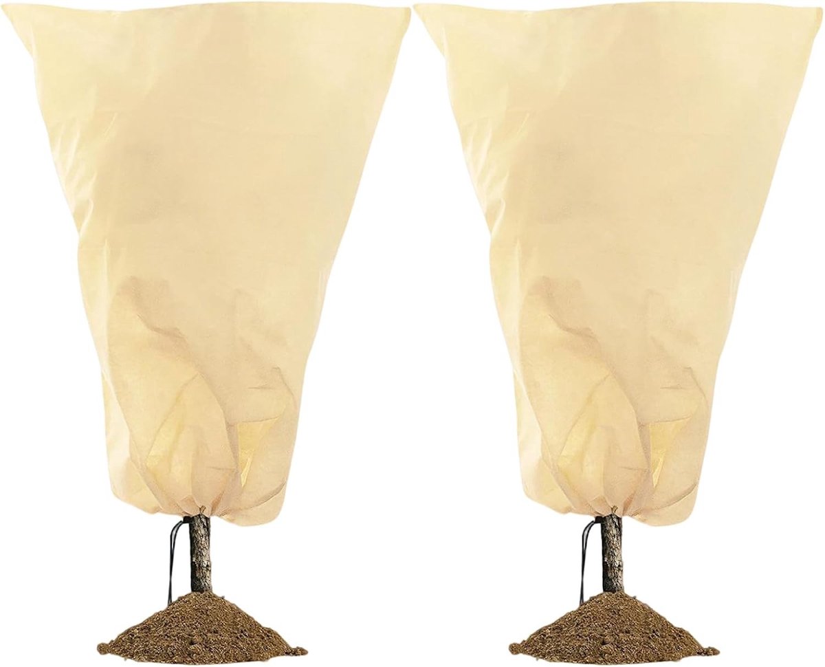 2 Stuks Winterse Plantbescherming met Fleece - Beschermjassen voor Tuinplanten, 120 x 180 cm, Niet-geweven Stof voor Vorstbescherming en Tuinonderhoud