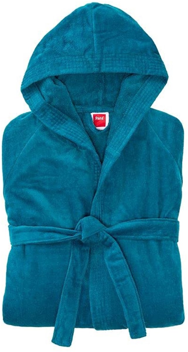 Unisex Katoenen Badjas met Kap - Petrol