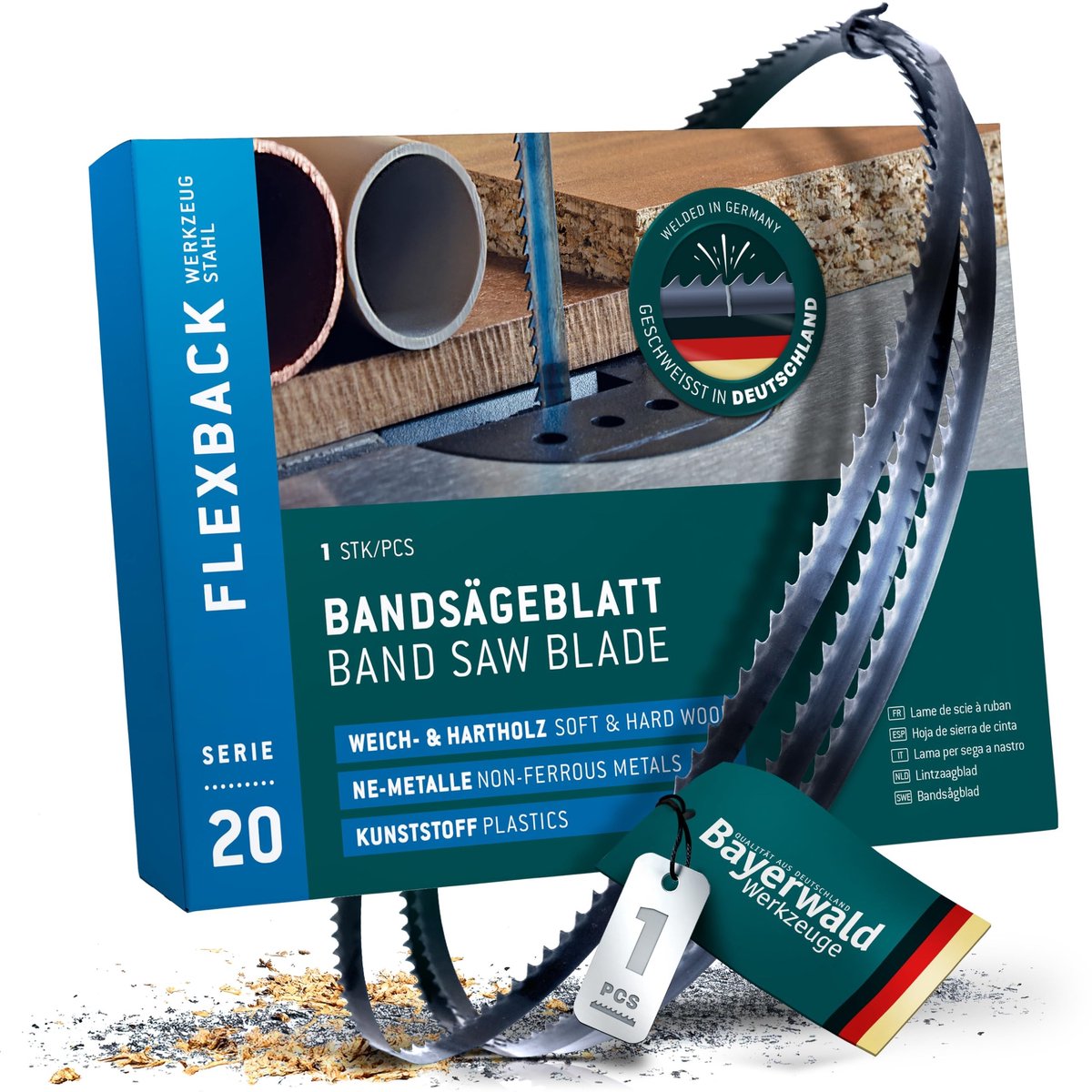 Bandzaagblad voor gereedschapsstaal - 2450 x 6 x 0.65 mm