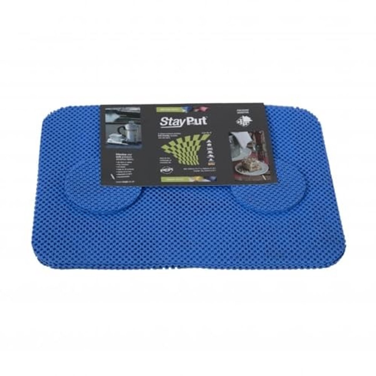 Antislip Placemat en Coaster Set - Donkerblauw, 12 Stuks