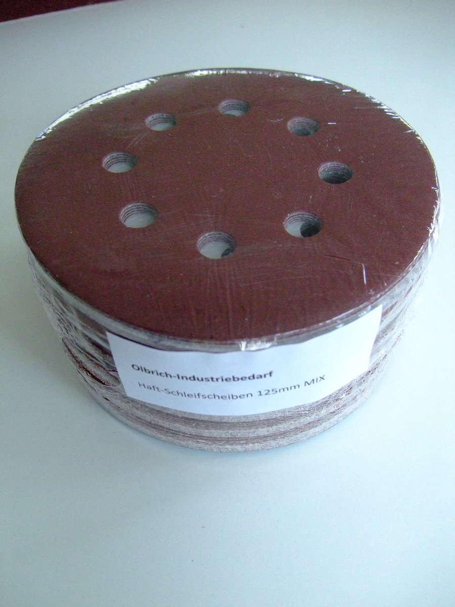 Velcro schuurdiscs 125 mm - 60 stuks