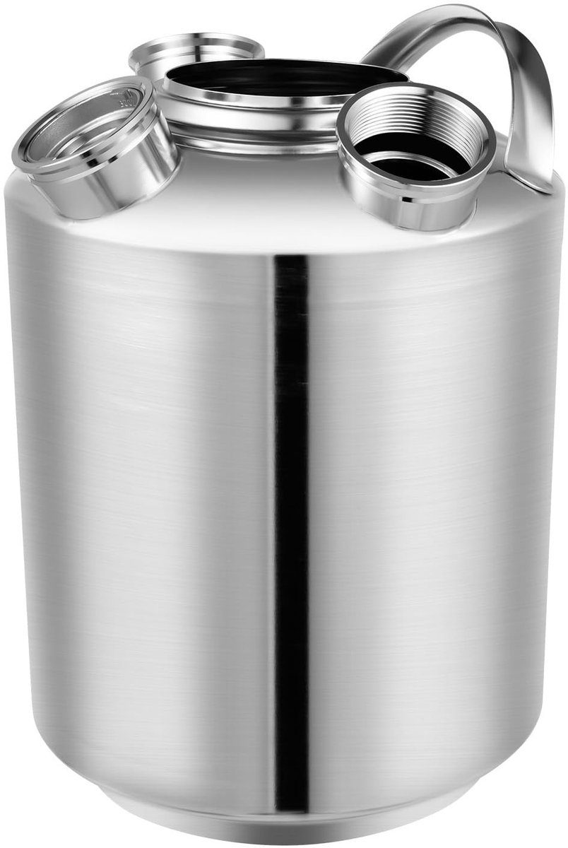 Reinigingsvat voor tapinstallaties - Roestvrij staal 10 liter