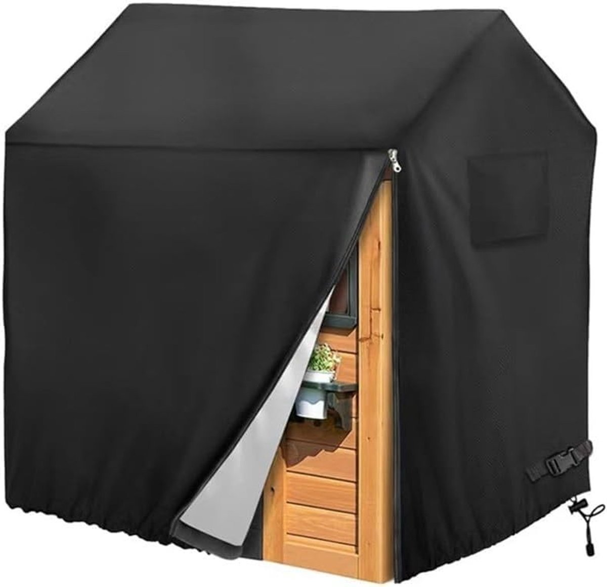 Waterdichte Bescherming voor Speelhuisje - 210D Oxford Doek, Zwart