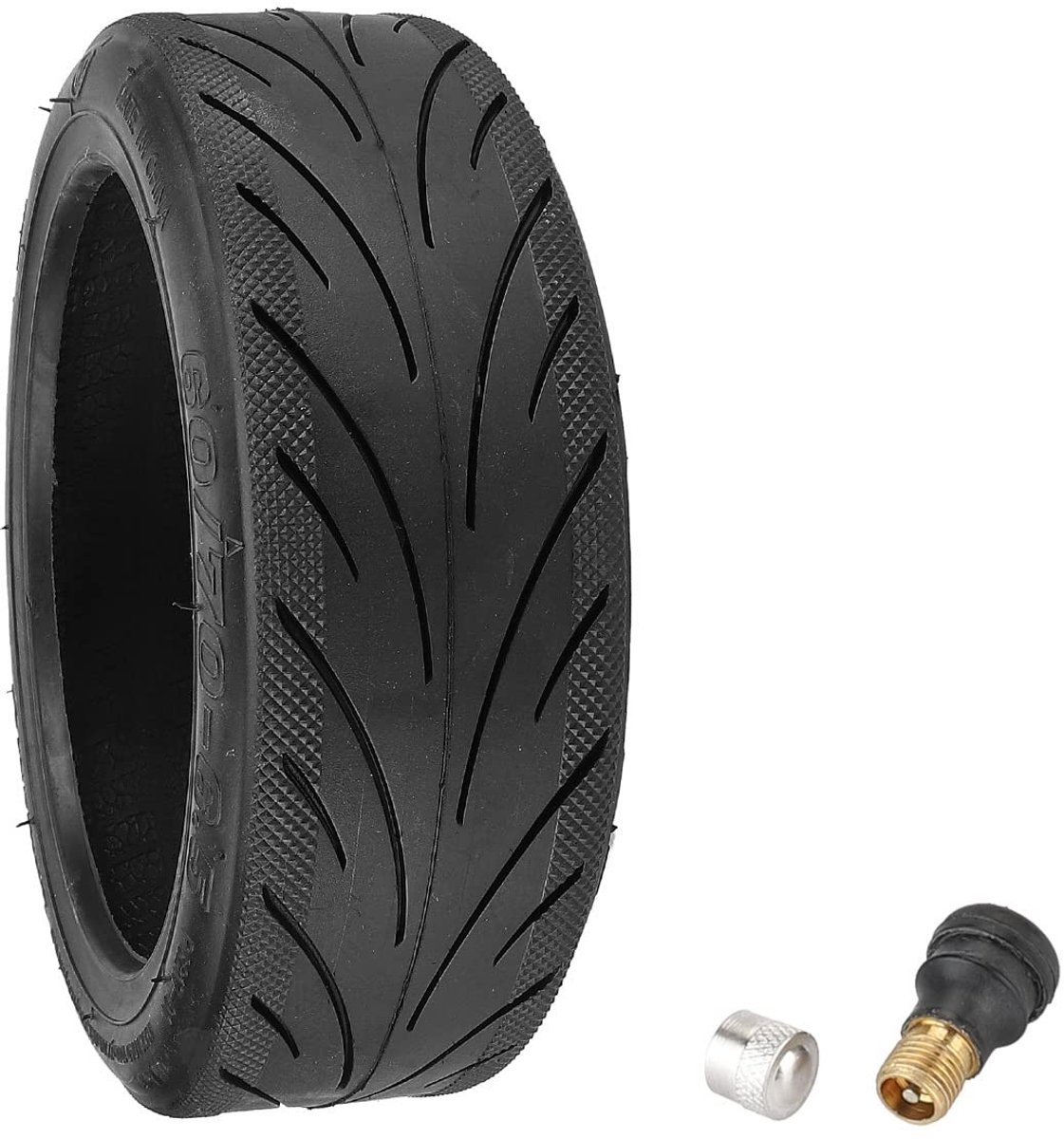 Tubeless band voor elektrische scooter - 10 inch zwart