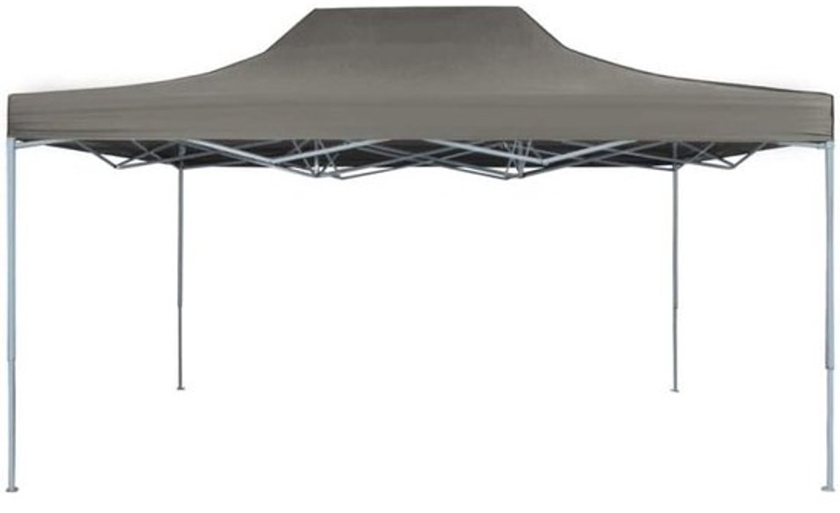 Pop-up Partytent - Opvouwbare Feesttent - Buitenfeesten Organiseren - Snelle Pop-up Opbouw - 300 x 450 cm - Antraciet