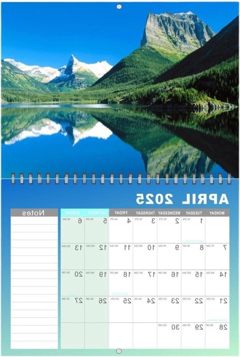 Kalender 2025-2026 - Familieplanner Muurplanner - School Planning - 18 Maanden Overzicht - 285 x 215 cm - Meerdere Kleuren