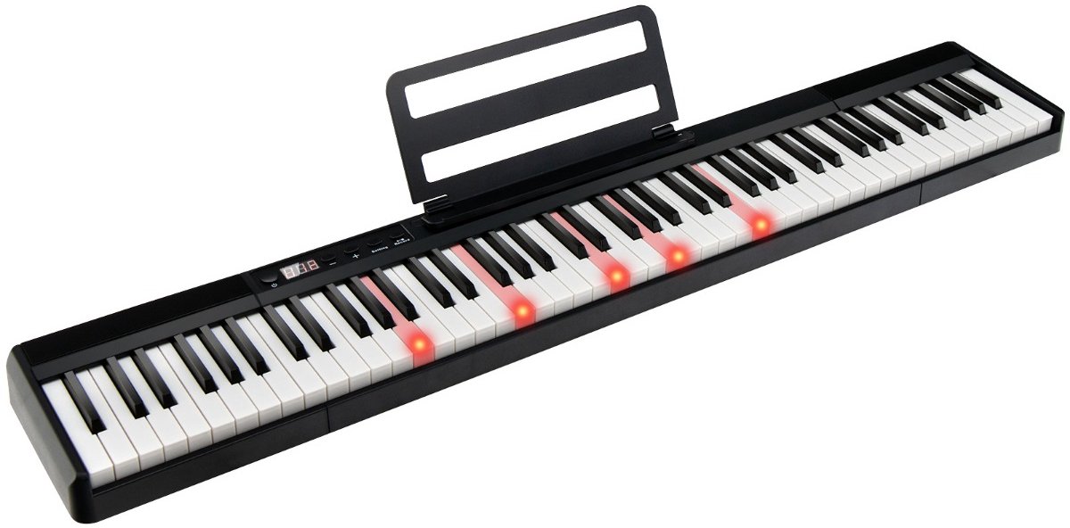 SureDeal® - Keyboard - Elektronisch Toetsenbord Toetsenbord - 126x21x7 cm - Donkerbruin