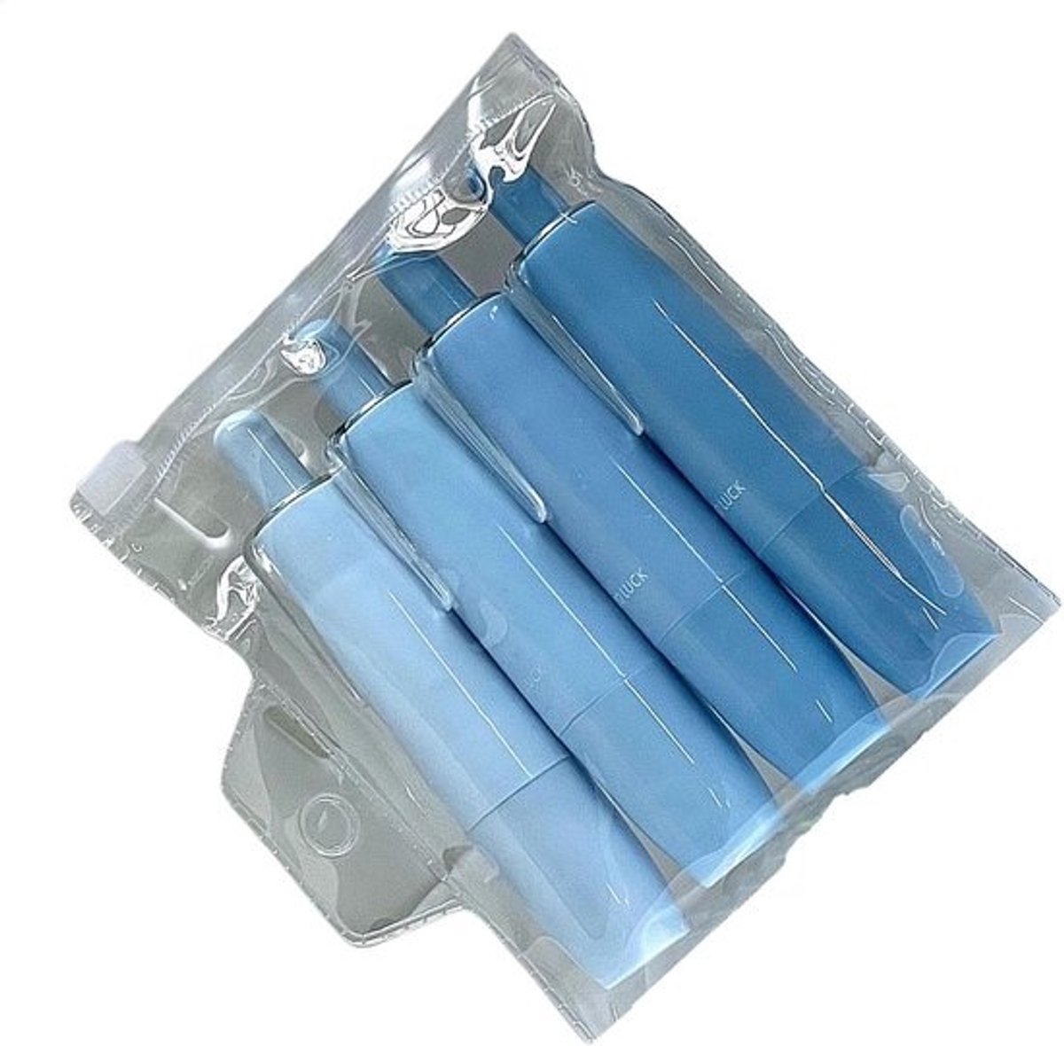 Plakroller Set - Lijmroller Navulbaar - Hobby en Kantoor - Dubbelzijdig Zonder Knip - 4 Stuks - Blauw