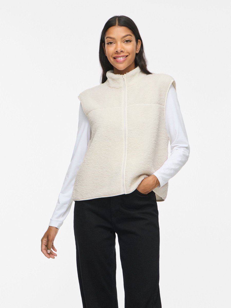VILA Gilet VIMARLON teddystof