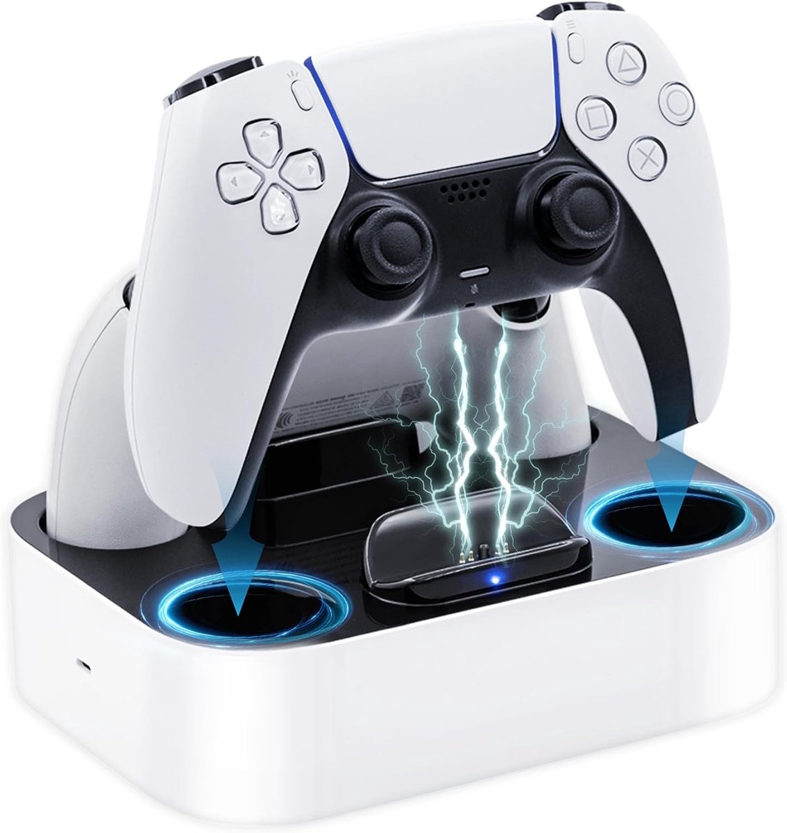 Laadstation Dubbel met LED - Geschikt voor PS5 en Edge Controller