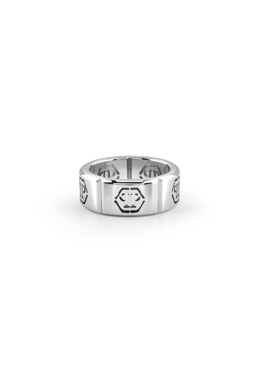 Philipp Plein Plein Tag Ring Zilveren Toon Main Material: Recycled Stainless Steel PJ0AA16R7, PJ0AA16R8