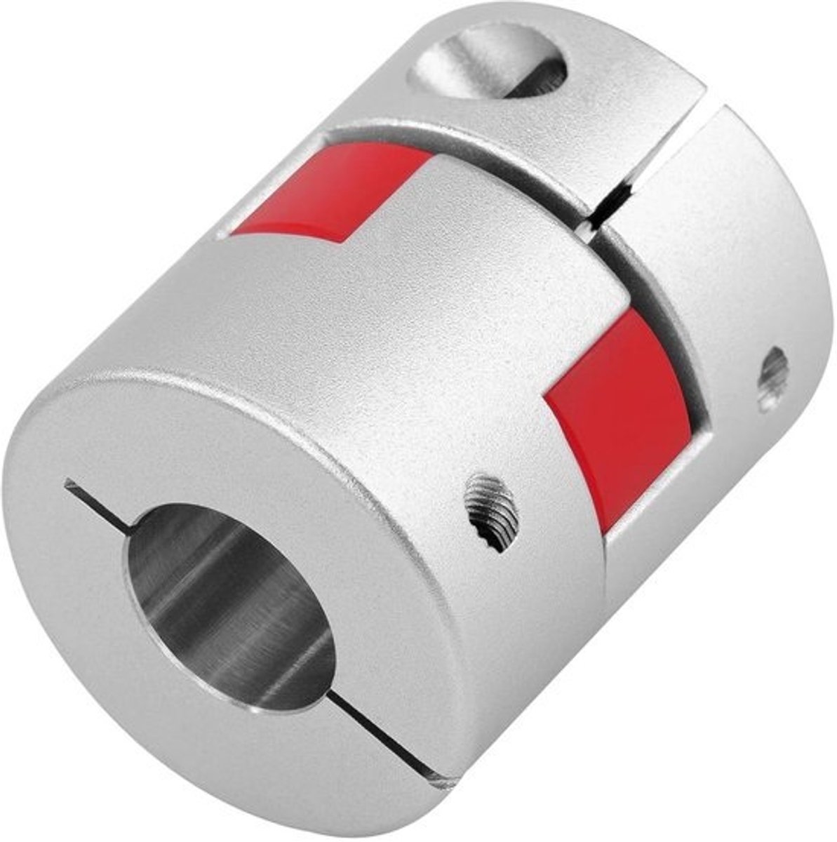 Flexibele Koppeling - Spinkoppeling As - Motor Aandrijving - Aluminiumlegering - 10 mm tot 14 mm - Zilverkleurig